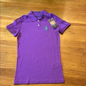 Purple Ralph Lauren Tailored Golf Shirt (size XS)